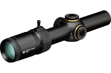 Image of Vortex Strike Eagle 1-8x24 mm Rifle Scope, 30 mm Tube, Second Focal Plane, Black, Matte Anodized, Red AR-BDC3 Reticle, MOA Adjustment, SE-1824-2