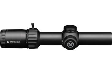 Image of Vortex Strike Eagle 1-8x24 mm Rifle Scope, 30 mm Tube, Second Focal Plane, Black, Matte Anodized, Red AR-BDC3 Reticle, MOA Adjustment, SE-1824-2