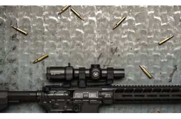 Image of Vortex Strike Eagle 1-8x24 mm Rifle Scope, 30 mm Tube, Second Focal Plane, Black, Matte Anodized, Red AR-BDC3 Reticle, MOA Adjustment, SE-1824-2