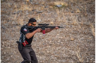 Image of Vortex Strike Eagle 1-8x24 mm Rifle Scope, 30 mm Tube, Second Focal Plane, Black, Matte Anodized, Red AR-BDC3 Reticle, MOA Adjustment, SE-1824-2