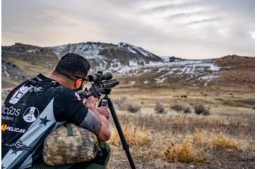 Image of Vortex Strike Eagle 5-25x56 mm Rifle Scope, 34 mm Tube, First Focal Plane, Black, Matte, Red EBR-7C MOA Reticle, MOA Adjustment, SE-52503