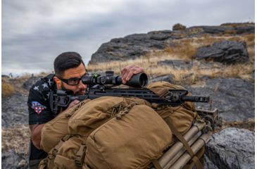 Image of Vortex Strike Eagle 5-25x56 mm Rifle Scope, 34 mm Tube, First Focal Plane, Black, Matte, Red EBR-7C MOA Reticle, MOA Adjustment, SE-52503