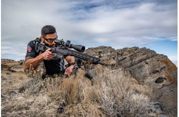 Image of Vortex Strike Eagle 5-25x56 mm Rifle Scope, 34 mm Tube, First Focal Plane, Black, Matte, Red EBR-7C MOA Reticle, MOA Adjustment, SE-52503