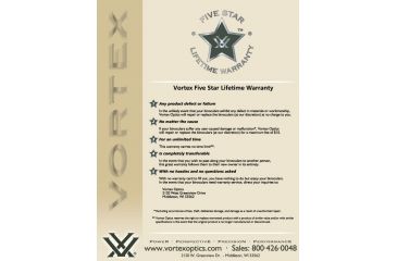 Image of Vortex Five Star Warranty