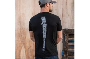 Image of Vortex The Eagle Has Landed Logo Short Sleeve T-Shirt - Mens, Black, Large, 120-29-BLKL