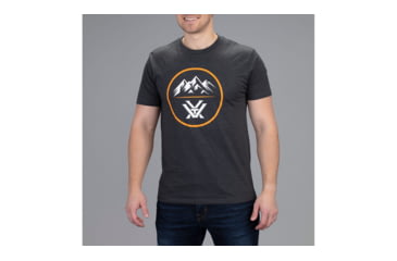 Image of Vortex Three Peaks Short Sleeve T-Shirt - Mens, Charcoal Grey, Large, 121-10-CHHL