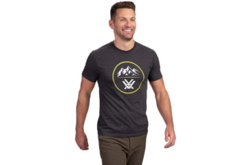 Image of Vortex Three Peaks Short Sleeve T-Shirts - Mens, Black, L, 121-10-BLKL