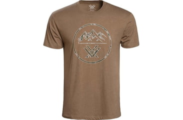 Image of Vortex Three Peaks Short Sleeve T-Shirts - Mens, Coyote Heather, XL, 121-10-CHEXL