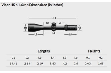 Image of Vortex Viper HS 4-16x44mm Rifle Scope, 30mm Tube, Second Focal Plane, Black, Hard Anodized, Non-Illuminated Dead-Hold BDC Reticle, MOA Adjustment, VHS-4305