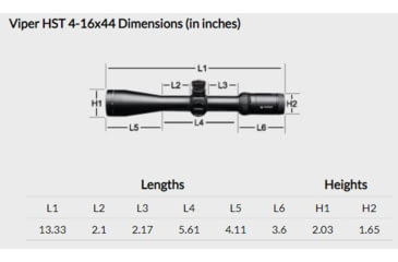 Image of Vortex Viper HS-T 4-16x44mm Rifle Scope, 30mm Tube, Second Focal Plane, Black, Hard Anodized, Non-Illuminated VMR-1 MRAD Reticle, Mil Rad Adjustment, VHS-4308