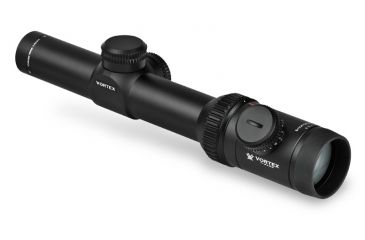 Image of Vortex Viper PST 1-4x24 Rifle Scope with TMCQ Reticle MOA Low Capped Turrets PST-43111