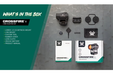 Image of Vortex Crossfire II 1x21mm 2 MOA Solar Reflex Red Dot Sight