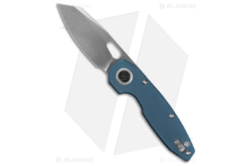 Image of Vosteed Ankylo Vanchor Folding Knife, 3.18in, ELMAX, Reverse Tanto Blade, Aluminum Blue Handle, Gray/Blue, 7.75in, BHQ-203330