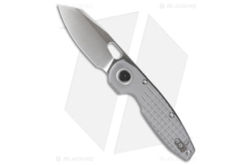 Image of Vosteed Ankylo Vanchor Folding Knife, 3.18in, ELMAX, Reverse Tanto Blade, Aluminum Gray Handle, Steel/Gray, 7.75in, BHQ-203328