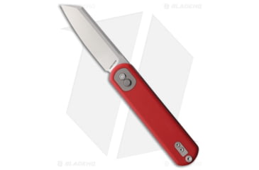 Image of Vosteed Corgi Treklock Folding Knife, 2.98in, Sandvik 14C28N, Sheepsfoot Blade, G10 Red Handle, Steel/Red, 7.17in, BHQ-199662