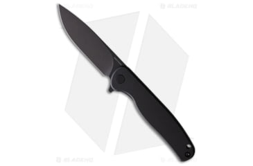 Image of Vosteed Mini Labrador Folding Knife, 2.73in, Sandvik 14C28N, Drop Point Blade, Titanium Black Handle, Black/Black, 6.23in, BHQ-195817