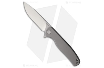 Image of Vosteed Mini Labrador Folding Knife, 2.73in, Sandvik 14C28N, Drop Point Blade, Titanium Gray Handle, Steel/Gray, 6.23in, BHQ-195816