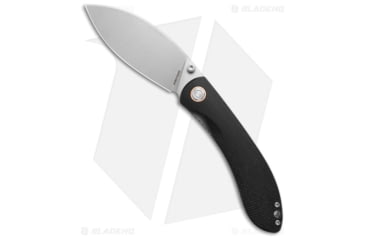 Image of Vosteed Nightshade Folding Knife, 3.26in, Nitro V Steel, Drop Point Blade, Micarta Black Handle, Gray/Black, 7.48in, BHQ-188591