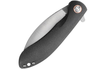 Image of Vosteed Nightshade LT Folding Knife, 4.25in Closed, 3.25in Satin Nitro V Steel Blade, Black Canvas Micarta Handle, NS32NTMK