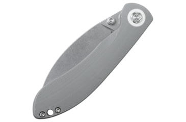 Image of Vosteed Nightshade Folding Knife, 4.25in Closed, 3.25in Stonewash Nitro V Steel Blade, Gray G10 Handle, Thumb Stud, NSTS32NWGH