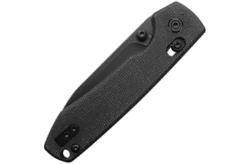 Image of Vosteed Raccoon Crossbar Lock Folding Knife, 3.25in, 14C28N, Black Stonewash Drop Point Blade, Black Micarta Handle, RCCB32VPMH