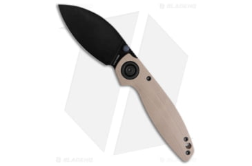 Image of Vosteed Shilin Cutter Vanchor Folding Knife, 3.00in, 154CM, Drop Point Blade, G10 Tan Handle, Black/Tan, 7.20in, BHQ-209570