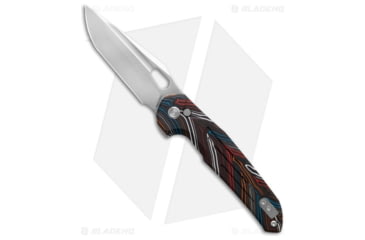 Image of Vosteed Thunderbird Folding Knife, 3.25in, Bohler M390 Stainless Steel, Tanto Blade, G10 Black/Blue/Red/Orange Handle, Steel/Black/Blue/Red/Orange, 7.73in, BHQ-192668