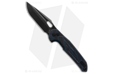 Image of Vosteed Thunderbird Folding Knife, 3.25in, Bohler M390 Stainless Steel, Tanto Blade, G10 Blue Handle, Black/Blue, 7.73in, BHQ-192669