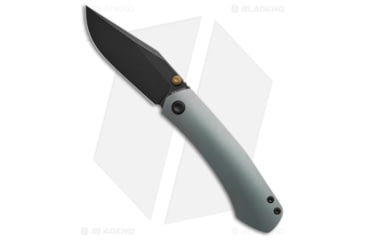 Image of Vosteed Vallhund Folding Knife, 3.02in, CPM S35VN Stainless Steel, Clip Point Blade, Titanium Blue Handle, Black/Blue, 6.90in, BHQ-216804