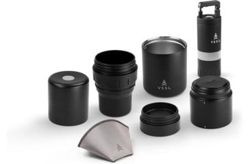 Image of VSSL Nest Pour-Over Coffee Kit w/Java G25 Grinder Gift Set, Black, B145000-000