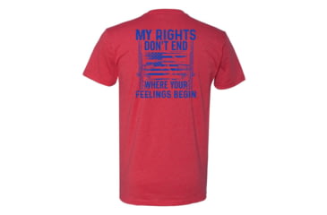 Image of Vulcan Arms MY RIGHTS DONT END T-SHIRT 880C51D5, Red, xl, APQ-5128761S1A1