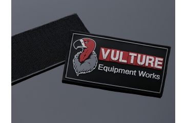 Image of Vulture Equipment Works Vulture Logo Rubber Patch VEW-LRP