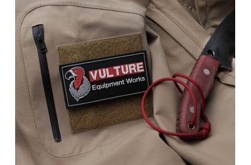 Image of Vulture Equipment Works Vulture Logo Rubber Patch VEW-LRP