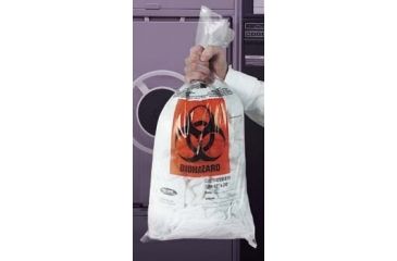 Image of VWR Autoclavable Biohazard Bags, 1.5 mil 14220-004 Red Bags, Printed