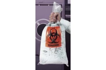 Image of VWR Autoclavable Biohazard Bags, 1.5 mil 14220-012 Clear Bags, Printed