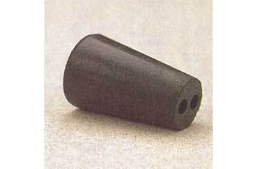 Image of VWR Black Rubber Stoppers, Two-Hole 1--M292