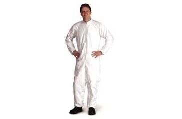 Image of VWR Coveralls Made With Dupont Tyvek Isoclean Material Coveralls With Attached Boots, Case of 25, IC190SWHMDVD