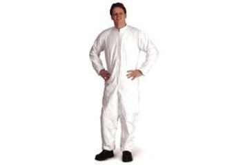 Image of VWR Coveralls Made With Dupont Tyvek Isoclean Material Coveralls With Attached Boots, Case of 25, IC190SWHXLVD