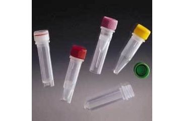 Image of VWR Screw-Cap Microcentrifuge Tubes 3605-842-300 Color-Coded Inserts