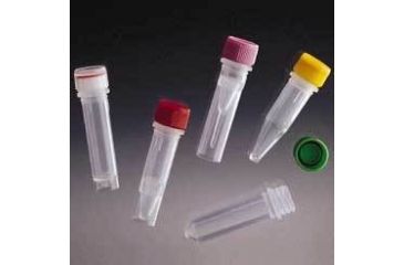 Image of VWR Screw-Cap Microcentrifuge Tubes 3605-849-300 Color-Coded Inserts