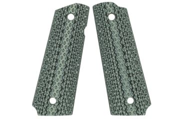 Image of VZ Grips 1911 Diamond Back Grip Panels, Diamond Texture G10, Black/Gray, DBBGXA