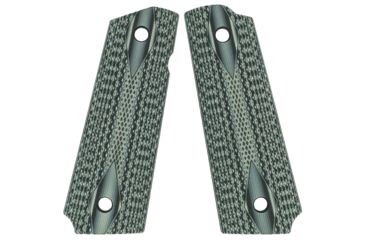 Image of VZ Grips 1911 Double Diamond Grip Panels, Diamond Texture G10, Black/Gray, DDBGXA