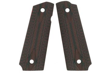 Image of VZ Grips 1911 Double Diamond Grip Panels, Diamond Texture G10, Black/Cherry, DDCXA