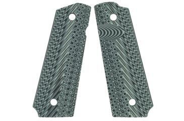 Image of VZ Grips 1911 Operator II Grip Panels, Aggressive Textured G10, Black/Gray, O2BGXA