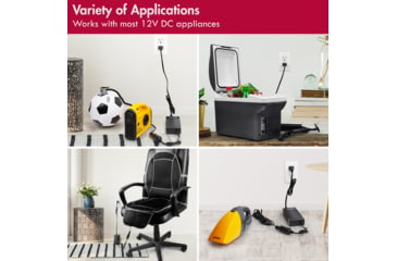 Image of Wagan AC to DC 10A Power Adapter, Black, One Size, EL9904