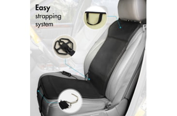 Image of Wagan Auto Sport Heated Seat Cushion, Black, One Size, IN9449