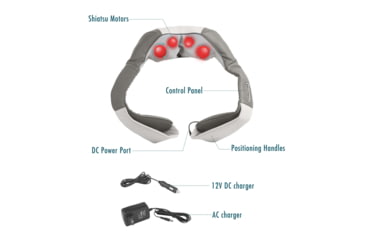 Image of Wagan Heated Shiatsu Massage Belt, Gray, One Size, IN9531