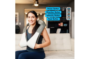 Image of Wagan Heated Shiatsu Massage Belt, Gray, One Size, IN9531