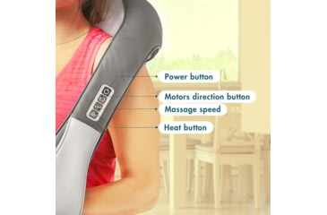 Image of Wagan Heated Shiatsu Massage Belt, Gray, One Size, IN9531