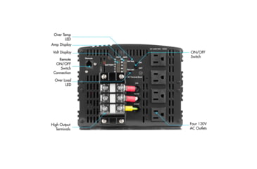 Image of Wagan ProLine 10000W Inverter &amp; Remote, Black, One Size, EL3748